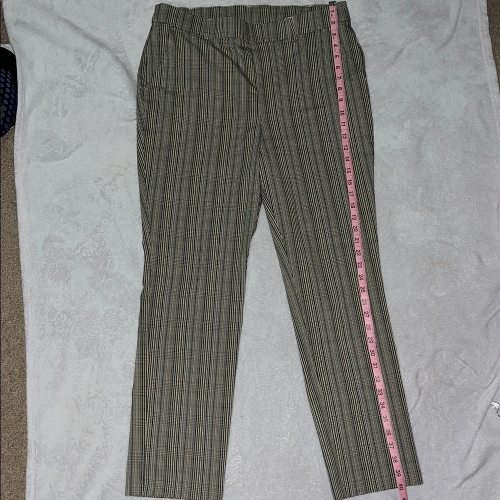 Rafaella Checkered Black and Gray Pants